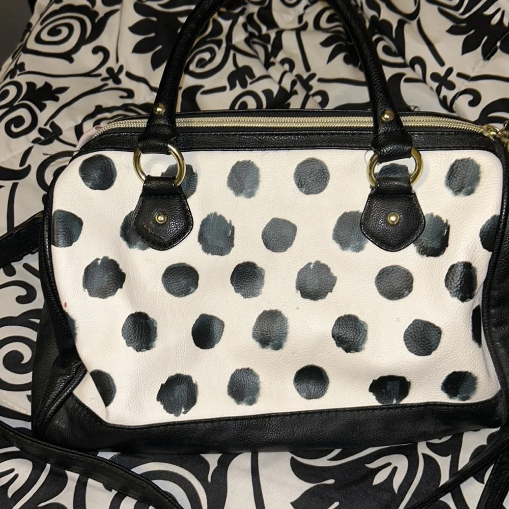 betsey johnson polka dot bow bag - Picture 3 of 5